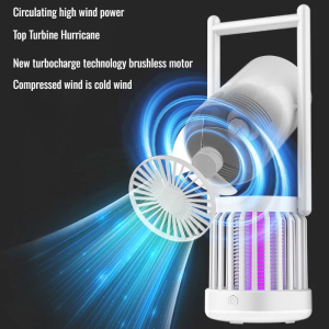Desktop fan mosquito lamp strong wind desktop wall lamp