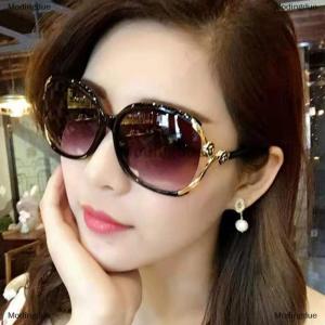 [COD] Modingdue Fashion Womens Sunglasses Camellia Net Red Sunglasses Large Frame Glasses