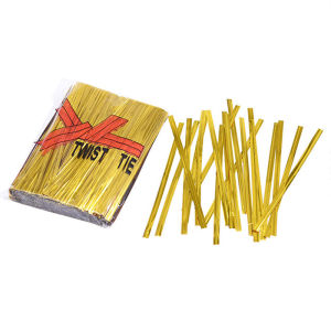 800Pcs 8cm Metallic Twist Tie For Bread Lollipop Cookies Souvenirs Packaging Twist Ties Wire