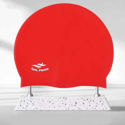 Rabigala 【COD】Mũ Bơi Silicon Mũ Bơi Người Lớn & Trẻ Em Phụ Kiện Bơi Lội