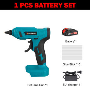 Cordless Electric Hot Melt Glue Machine 10pcs 11mm Glue Stick Anti-scald Nozzle Rechargeable DIY Repair Tool For Makita Battery