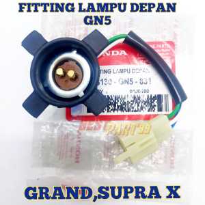 fiting fitting lampu gn5 honda grand supra x universal kualitas ori SONGKET LAMPUT DEPAN   MEMILIKI KAPASITAS YANG BAGUS SEHINGGA MOTOR ANDA TETAP STABIL HINGGA MEMBUAT ANDA NYAMAN DALAM BERKENDARAAN
