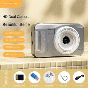 Kids Digital Camera 8X Zoom Dual Camera Small Portable Selfie Camera
