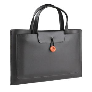 Leather Laptop Sleeve Case HandBag Soft PU Leather Laptop Case Compatible with MacBook and Laptops