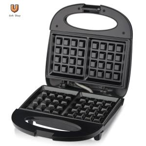 เครื่องทำวาฟเฟิลเครื่องทำวาฟเฟิลเบลเยียมแบบพกพาChaffle Maker Anti-scaldingมินิเครื่องทำวาฟเฟิลสำหรับขนมขบเคี้ยวเบอร์เกอร์[Ueb Shop]