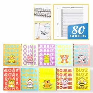 BINLU 10pcs HOTS Spiral Notebook Set 80 Leaves for School Supplies Wholesale Bulk Price Mura Sulit Deal Back to School Essentials Student Stationery Wirebound Notebooks Assorted Colors High Quality Ready Stock Manila COD Fast Ship
