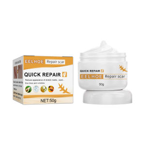 Eelhoe Quick Repair Scar Cream Scar Cream For Face Body Scar Cream For Old Scar Acne Scar Stretch Marks Skin Care Pigmentation Corrector Anti-allergic Calm Whitening Face Cream Scar Repair Cream Acne Spots Acne Treatment(50g)