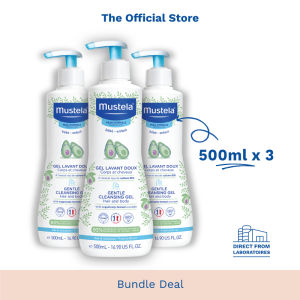 [Mustela Bundle Deal] Gentle Cleansing Gel 500ml (exp: 07/2028 & beyond) Normal Skin][Bath Time]