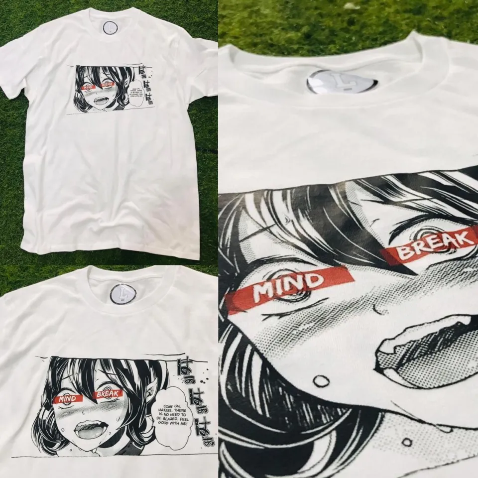 Kaos Hentai Ahegao Mind Break White | Lazada Indonesia