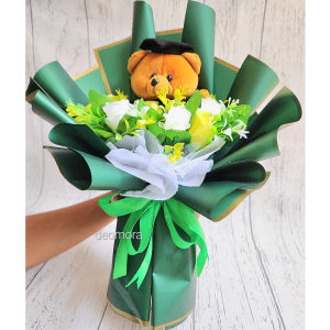 Buket bunga wisuda buket boneka MURAH Boneka wisuda FREE paking karton