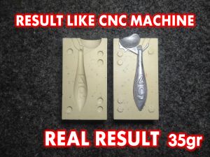Molding Cetakan Bandul Timah Pemberat Pancing Model Z9 35gr