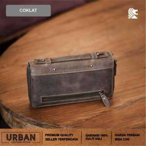 Tas Clutch Pria REVEN BENICIO HANDBAG Kulit Sapi 100% Tas Tangan Cowok Distro Import Keren Terbaru