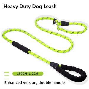 Dog Leash Double Leash Nylon Hands Free Strong Training for Dog Walking Running