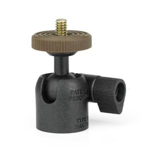 Mini Giày Lạnh đầu bi Có Thể Điều Chỉnh 1/4Inch Vít Lạnh Giày Nhôm Cho Gậy 3 chân để điện thoại chụp ảnh Ảnh Tự Sướng Thanh Phụ Kiện