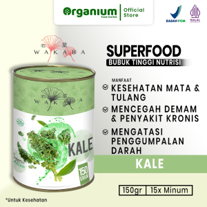 WAKABA Superfood Kale  Nutrisi lengkap Vitamin A C & K untuk Kesehatan Mata Tulang dan Otak - 150g