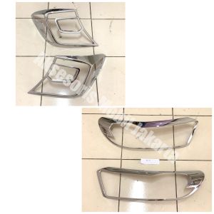 PAKET / SATUAN GARNISH CHROME DEPAN BELAKANG ALL NEW BRIO 2019 2020 2021 LIST CHROME LAMPU UTAMA MOBIL ALL NEW BRIO 2019-2021