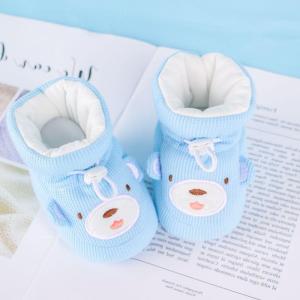 Giày trẻ em cho bé trai và bé gái giày đi bộ mùa thu đông đế mềm dày hình hoạt hình 0-6-12 Giày tập đi cho trẻ sơ sinh