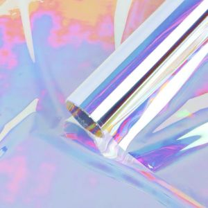 20 Lembar kertas buket bunga hologram bening flower wrapping paper KB6045