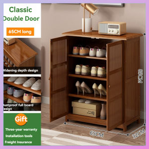 Bamboo Shoe Cabinet Shoe Cabinet Wooden Shoe Cabinet Multi-Functional Shoe Cabinet Shoe Rack