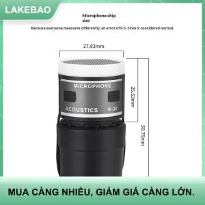 【LAKEBAO】 1pcs Microphone  năng động microphone Core  cho K38 có dây không dây Chuyên nghiệp mic thay thế sửa chữa phụ kiện