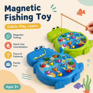 Magnetic Fishing Toys Kids Educational Board Game Parent Child Interactive Party Puzzle Playset
