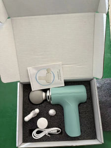 Portable Massage with 4 Interchangeable Heads & LED Display - Full Body Percussion Massager for Deep Muscle Relaxation