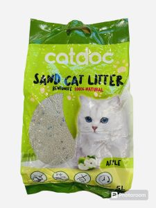 Catdoc Sand Cat Liiter 100% Bentonite (99% Dust Free) Apple / Lavender 5 Litre