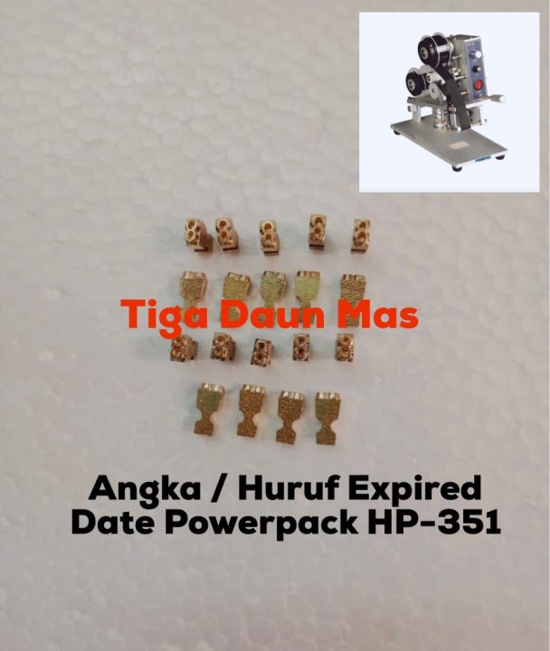 Angka Coding Expired Date Powerpack HP-351 Angka Mesin Cetak ...