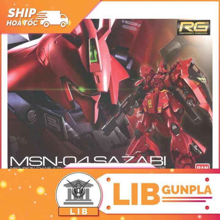 Bandai RG 1/144 Sazabi – Gundam Char's Counterattack – Modelbouwkit Met Beweegbare Delen En Accessoires