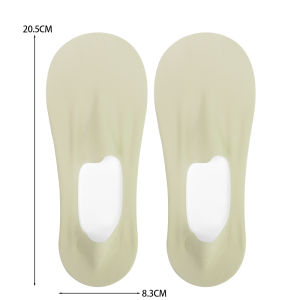 Ultra-thin Invisible Low Cut Socks Breathable Ice Silk Boat Socks Summer Silicone Anti-slip Mesh Solid Socks