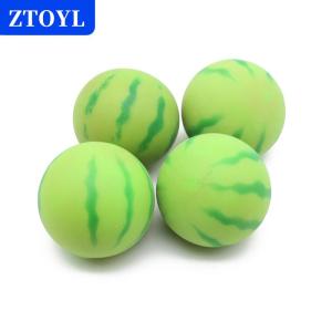 [COD] ZTOYL ของเล่นรูปแตงโมผลไม้เทียมใหม่ลูกบอลระบายสีแดงเด้งช้าของเล่นคลายเครียดสำหรับเด็กผู้ใหญ่