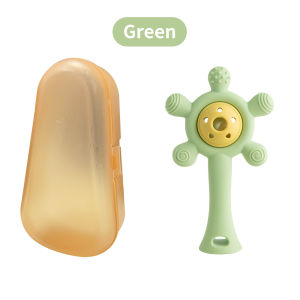 Baby Shine Mainan Rattle Teether Bayi Mainan Kerincingan Bayi Gigitan Bayi Silikon Bahan Lembut Free Box