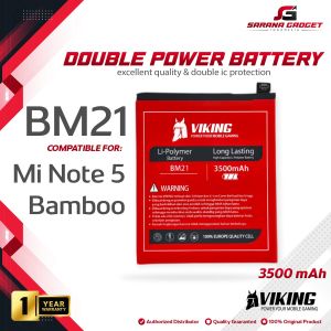 Baterai VIKING Double Power XiaoMi BM21 Mi Note 5 Bamboo Batre Batrai Battery Handphone BM21 HP Dual Bambu