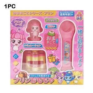 AOSEETING Qiai Mengke. Đồ chơi giáo dục sớm Nhật Bản Phong cách nhà chơi Tính năng nhập vai Đồ chơi cho ăn pudding Thực phẩm mô phỏng Đồ chơi cho ăn