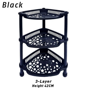3 Tier Plastic  Multipurpose Utility Organizer Rack/  Bathroom Corner Storage Layer 3Layer storage rack