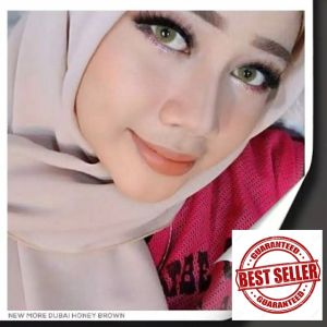 SOFTLENS MINUS DAN NORMAL NEW MORE DUBAI HONEY BROWN (0.00 sd -6.00) 14.5mm GRATIS TEMPAT SOFLENS