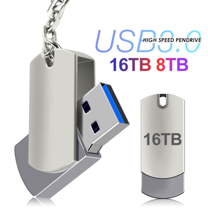 USB 3.0 Flash Drive 16TB 8TB OTG 2-in-1 Metal High Speed Memory Stick