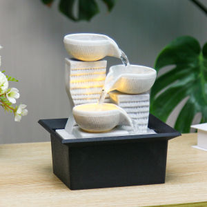 Tabletop Fountain Ornaments Home Gardening Decoration Rockery Water Fountain Crafts Gifts Desktop Decorations