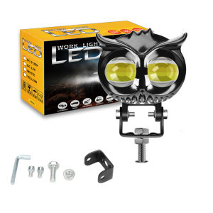 【COD】120W Double LED Mini Driving Light for Motorcycle Headlight Fog Lamp 2 Color All Weather MDL