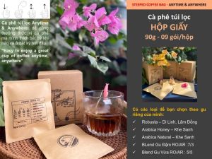 CafeTúi lọc - HỘP GIẤY 90g (09 gói/hộp)