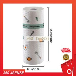 Roll Cleaning Cloths Lazy Rags Dry Washable Disposable Dish Paper Towel Cloth for Kitchen 厨房一次性抹布