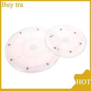 [Buytra] Turntable Transparent Acrylic 360 Rotating Display Stand Round Base Lazy Jewelry Decor Swivel Plates Furniture Hardware