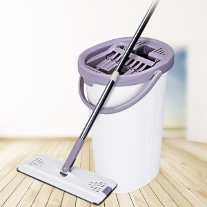 FREESHIP ] Bộ Cây Lau Nhà Chổi Lau Nhà Thông Minh Tự Vắt 360 Độ Cao Cấp Bông Lau Lớn 38cm Thùng Lớn 2 Nút Xả 32L - Tặng Kèm 2 Bông Lau