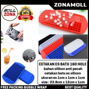 [BISA COD] CETAKAN ES BATU MODEL GRID 160 HOLE TEMPAT ES BATU SILIKON ANTI PECAH ELASTIS