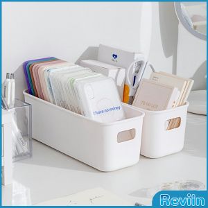 Reviln กล่องเก็บของมินิมอล กล่องเก็บผลิตภัณฑ์ดูแลผิว จัดระเบียบบนโต๊ะ Desktop storage box