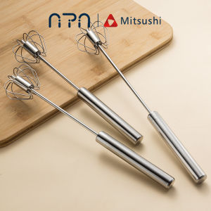 Nipiin Stainless Steel Egg Beater Semi Automatic Whisk Egg Mixer Manual Stirring Rod Hand Mixer Kitchen Baking Tool
