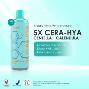 Autumn 5X Cera‑Hya Skin Barrier Moisture & Hydrating Toner 500 ml