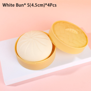 4Pcs Squishy Bun Siopao Toy Simulation Buns Toys Squeeze Ball Fidget Toys for Kids Stress Reliever Toys Lootbag Filler / Paninda