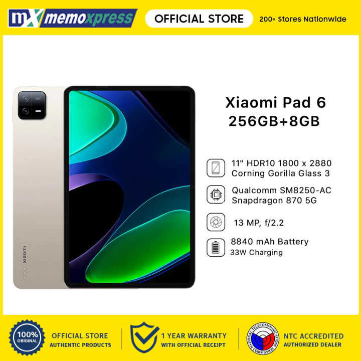 Xiaomi Pad 6 256GB+8GB Tablet Memoxpress Lazada PH
