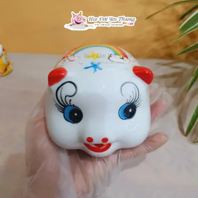 Heo đất lỗ tròn size nhỏ xinh xắn đựng tiền